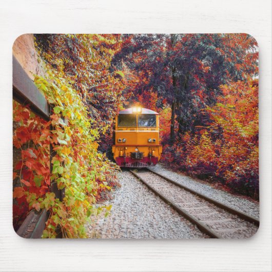 Klassieke dieselmotor in de Herfst Muismat (Voorkant)