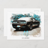 *~* Klassieke digitale NIR-spierwagen Briefkaart (Voorkant / Achterkant)