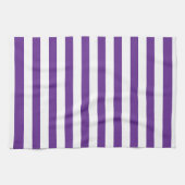 Klassieke Dikke Paarse & Witte Horizontale Gestree Theedoek (Horizontaal)
