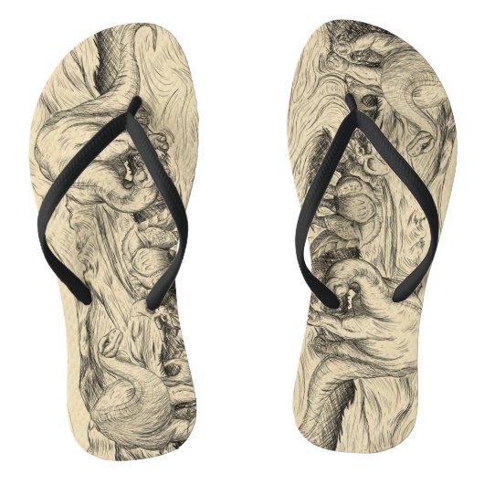 Klassieke Dinosauriërs Teenslippers (Voetbed)