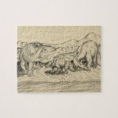 Klassieke dinosaurussen legpuzzel (Horizontaal)