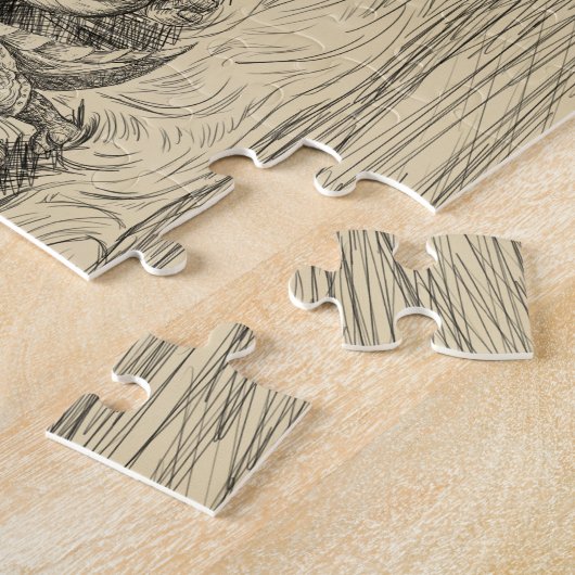 Klassieke dinosaurussen legpuzzel (Zijkant)