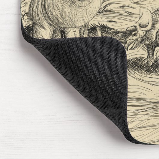 Klassieke dinosaurussen muismat (Hoek)