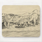 Klassieke dinosaurussen muismat (Voorkant)