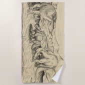 Klassieke dinosaurussen strandlaken (Voorkant)