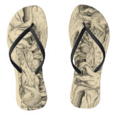 Klassieke dinosaurussen teenslippers (Voetbed)