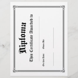 Klassieke diploma Blanks Pack van 10