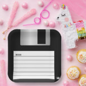 Klassieke diskettecomputer Geek Papieren Bordje (Feest)