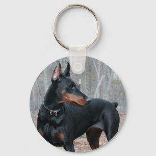Klassieke Dobermansleutelketen Sleutelhanger
