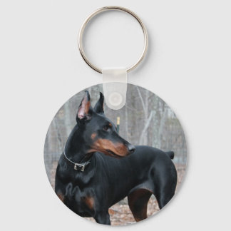 Klassieke Dobermansleutelketen Sleutelhanger