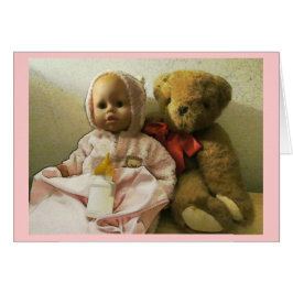 Klassieke Doll- en Teddy Bear-kaart