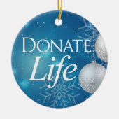 Klassieke Donate Life Keramisch Ornament (Voorkant)