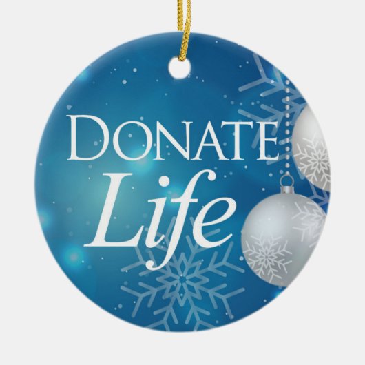 Klassieke Donate Life Keramisch Ornament (Voorkant)