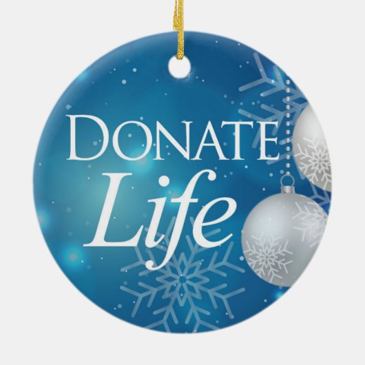 Klassieke Donate Life Keramisch Ornament (Achterkant)