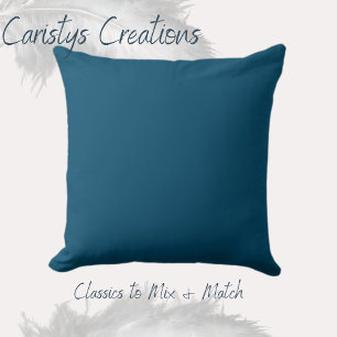 Klassieke, donkere Blauwgroen blauw lumbar Pillow Kussen