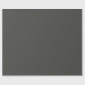 Klassieke Donkergrijze Verpakkende Document Broodj Cadeaupapier (Vlak)