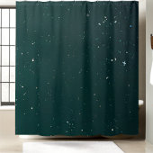 Klassieke Donkergroene Sequin Douchegordijn