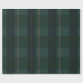 Klassieke donkergroene tartan geruite cadeaupapier (Vlak)