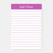 Klassieke, donkerroze, op maat gesneden post-it® notes (Voorkant)