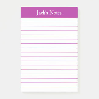 Klassieke, donkerroze, op maat gesneden post-it® notes