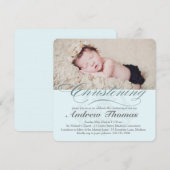 Klassieke doop uitnodiging (Voorkant / Achterkant)