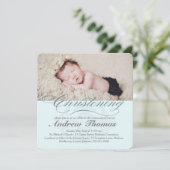 Klassieke doop uitnodiging (Staand voorkant)