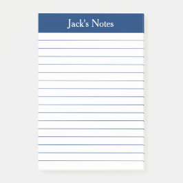 Klassieke door de marine gelinkte gepersonaliseerd post-it® notes