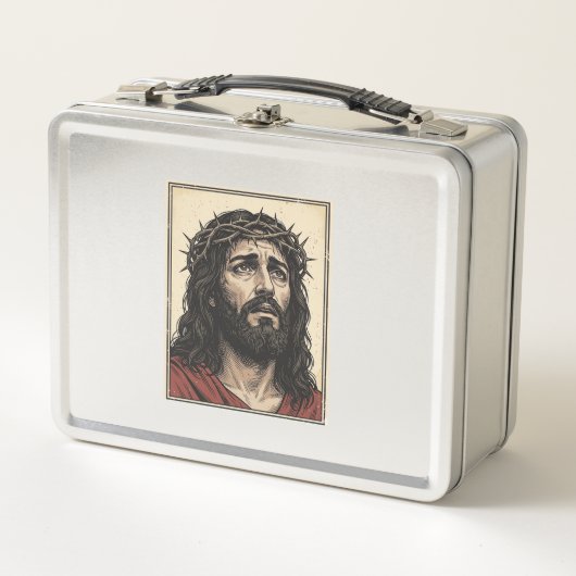 Klassieke Doornenkroon Religieus Portret Vector Ku (Voorkant)