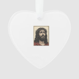 Klassieke Doornenkroon Religieus Portret Vector Ku Ornament