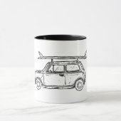 Klassieke doorsnede stijl Mini Cooper Mok (Midden)