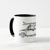 Klassieke doorsnede stijl Mini Cooper Mok (Voorkant links)