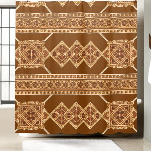 Klassieke douche gordijn rustieke boerderij