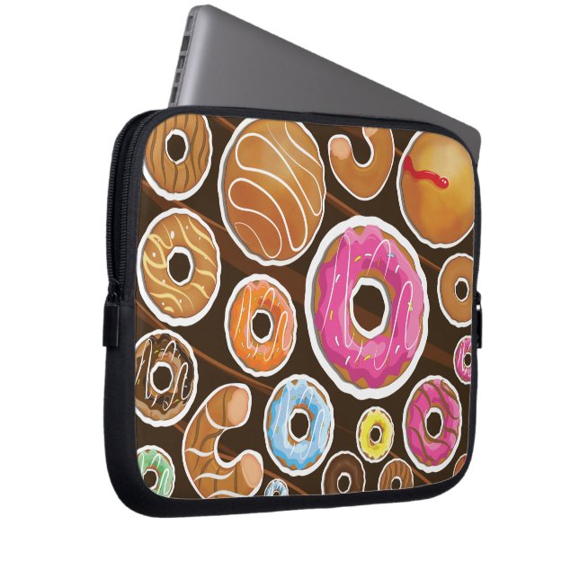 Klassieke Doughnut Laptop Sleeve (Voorkant Rechts)