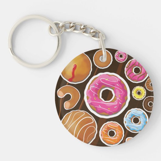 Klassieke Doughnut Sleutelhanger (Voorkant)