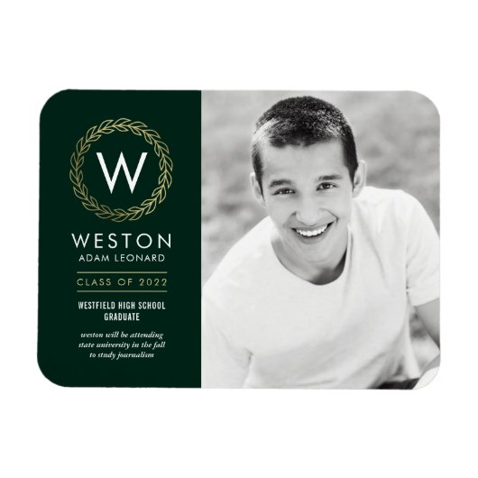 Klassieke, DRAAGBARE KLEUR Afstuderen magneet (Horizontaal)