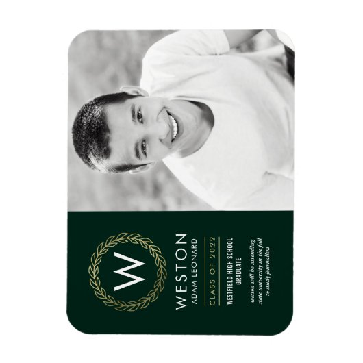 Klassieke, DRAAGBARE KLEUR Afstuderen magneet (Verticaal)