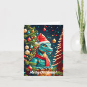 Klassieke Draak met Kerstmis ai Kaart (Voorkant)