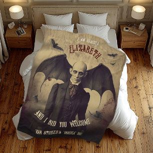 Klassieke Dracula Gotische Horror Fleece Deken