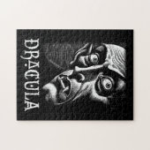 Klassieke Dracula Gotische Vampier Halloween Legpuzzel (Horizontaal)