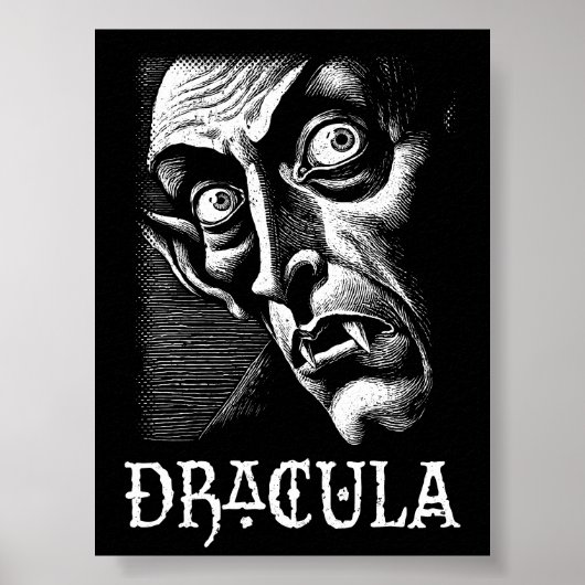 Klassieke Dracula Gotische Vampier Halloween Poster (Voorkant)