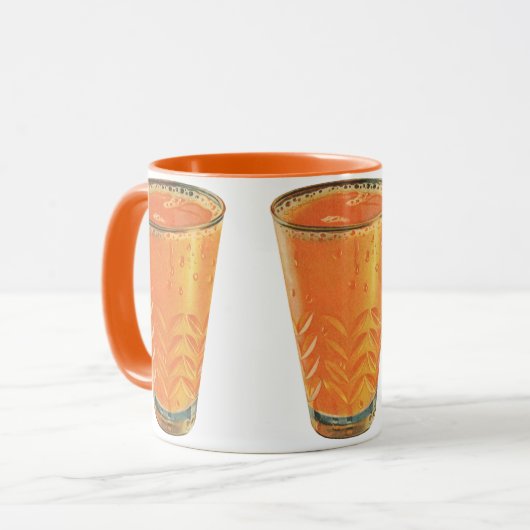 Klassieke Dranken, Glas Sinaasappelsap Ontbijt Mok (Voorkant links)