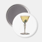 Klassieke Dranken, Martini Olijf Cocktail Magneet (Voorkant / Achterkant)