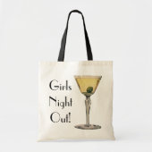 Klassieke Dranken, Martini Olijf Cocktail Tote Bag (Voorkant)