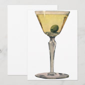 Klassieke drankjes, Martini Olijf Cocktail (Voorkant / Achterkant)