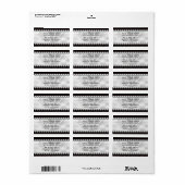 Klassieke draperie met parels etiket (Full Sheet)