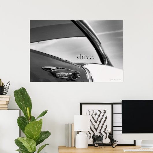 Klassieke drive Poster 1 (Thuiskantoor)