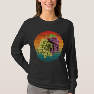 Klassieke druiven vruchten voedsel gezond veganist t-shirt