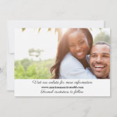 Klassieke dubbel-gesteunde Foto sparen de Datum Save The Date (Achterkant)