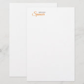 Klassieke Duidelijke Eenvoudige Schone Professione Briefpapier (Voorkant / Achterkant)