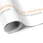 Klassieke Duidelijke Eenvoudige Schone Professione Cadeaupapier (Rol Hoek)